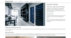 Desktop Screenshot of elegantdoors.co.uk